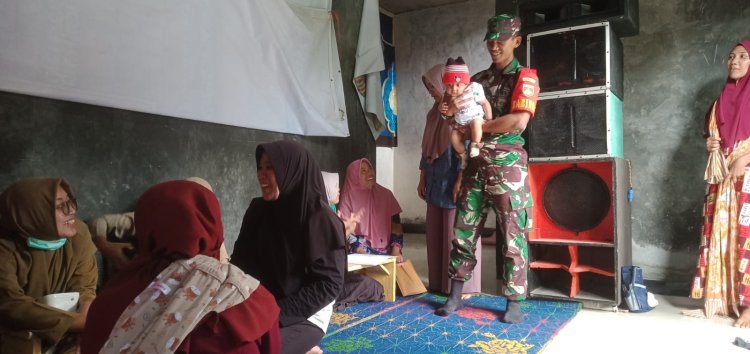 BABINSA KORAMIL 18/PAGENTAN PENDAMPINGAN POSYANDU DI WILAYAH BINAAN