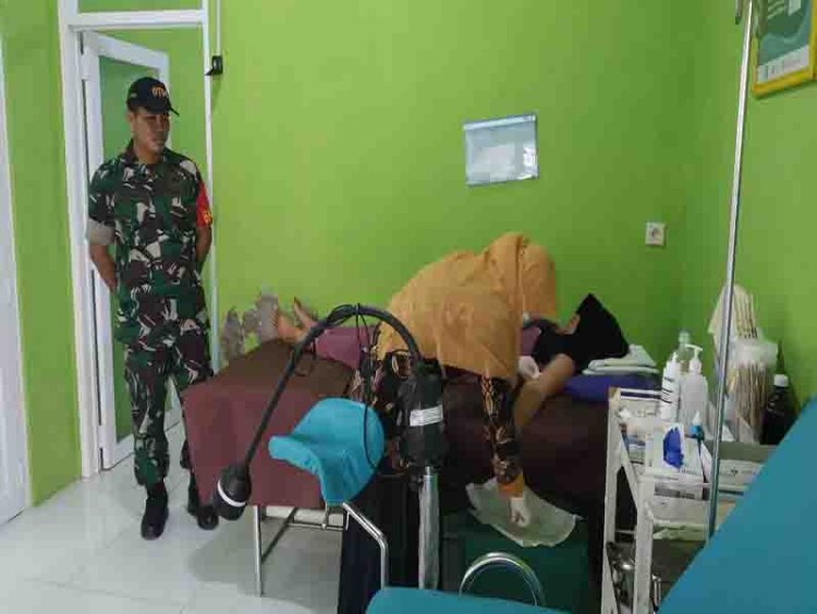 BABINSA KORAMIL 18/PAGENTAN DAMPINGI KEGIATAN KB KES MKJP