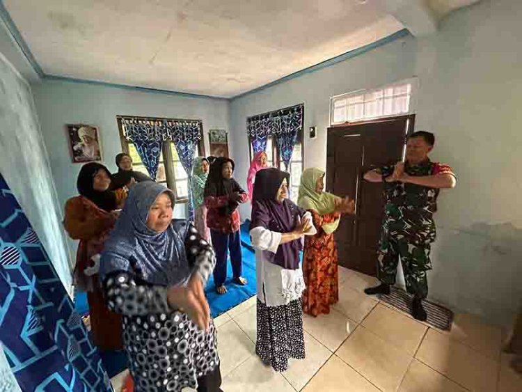 BABINSA KORAMIL 18/PAGENTAN DAMPINGI KEGIATAN POSYANDU SEBAGAI UPAYA PENCEGAHAN STUNTING