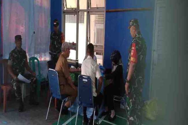 Koramil 18/Pagentan Menyelenggarakan Donor Darah Bersama Masyarakat