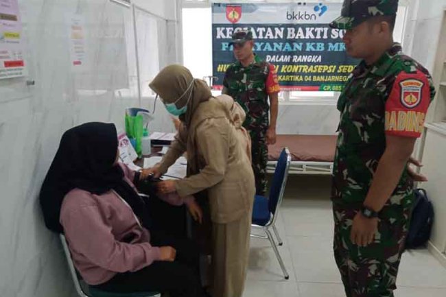 Pelayanan KB MKJP Dalam rangka HUT TNI ke 78