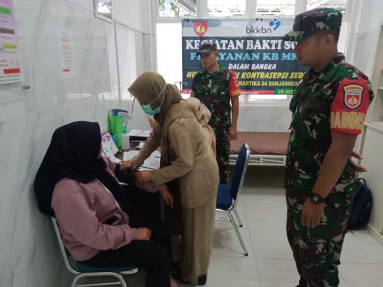 Pelayanan KB MKJP Dalam rangka HUT TNI ke 78