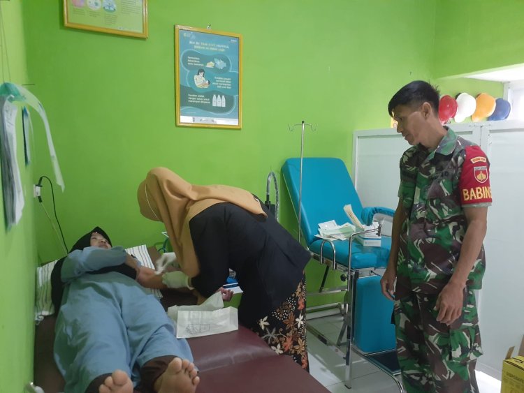 SUKSESKAN PROGRAM KB,BABINSA KORAMIL PAGENTAN DAMPINGI PELAYANAN KB KES