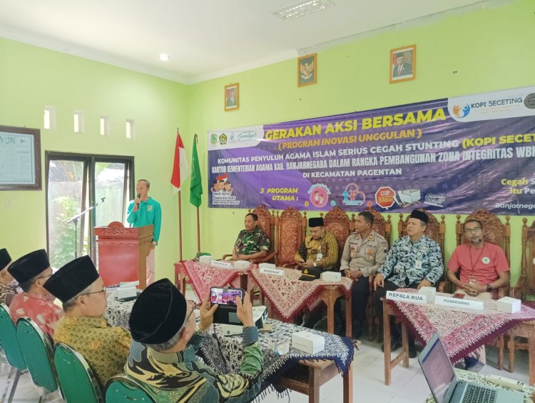 Peduli Stunting Danramil Hadiri Undangan Deklarasi Gerakan Aksi Bersama KOPI SECETING