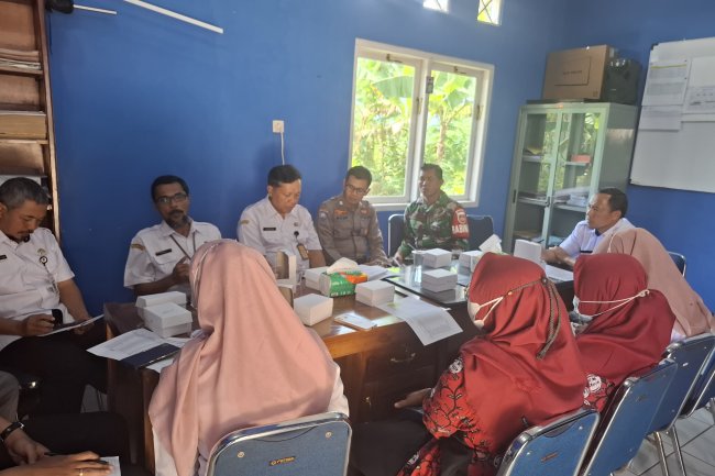 Babinsa Koramil 18/Pagentan menghadiri Mini Lokakarya lintas sektor upaya Percepatan Penurunan Stunting