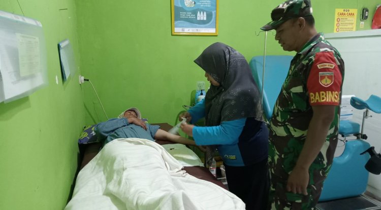 BABINSA KORAMIL 18 PAGENTAN SERTU SUMBONO MELAKSANAKAN PENDAMPINGAN KEGIATAN MKJP KB Kes