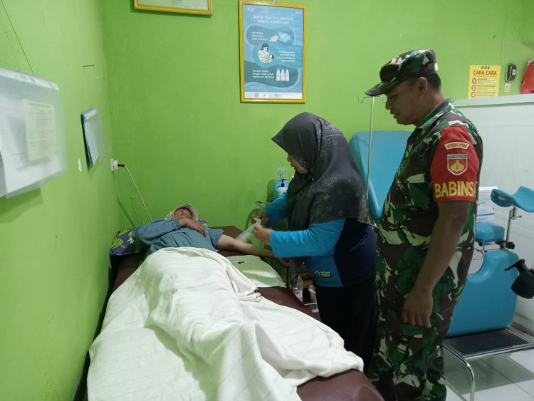 BABINSA KORAMIL 18 PAGENTAN SERTU SUMBONO MELAKSANAKAN PENDAMPINGAN KEGIATAN MKJP KB Kes