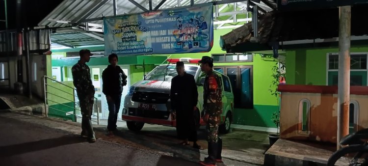 BABINSA KORAMIL 18/PAGENTAN LAKSANAKAN PATROLI MALAM GUNA MEMASTIKAN KEAMANAN WILAYAH 